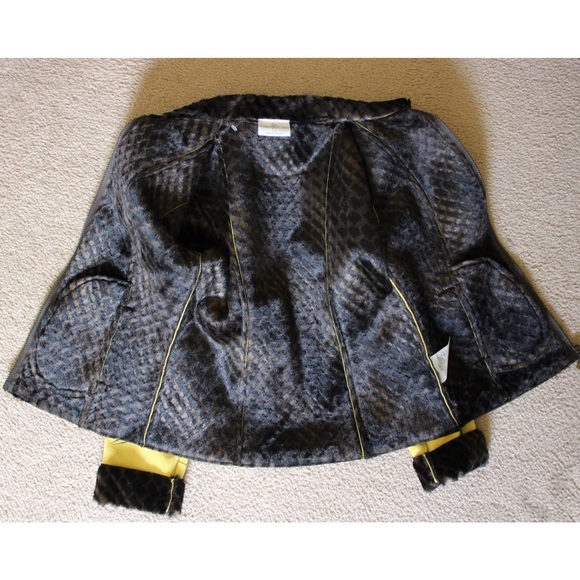 Yellow Patterned Women's Jacket - Picture 7 of 8